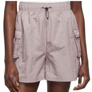 Nike Women's Cargo Drawstring Shorts - Light Mauve